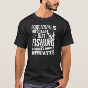 Camiseta Fisher Funny - A Educação É Importante Mas A Pesca