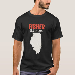 Camiseta Fisher Illinois EUA State America Viagem Illinoisa