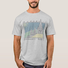 Camiseta Fisherman´s Bastion - Budapest - Hungary - gray