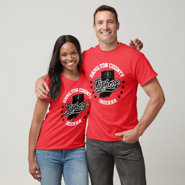 Camiseta Fishers, Indiana (Unissex)