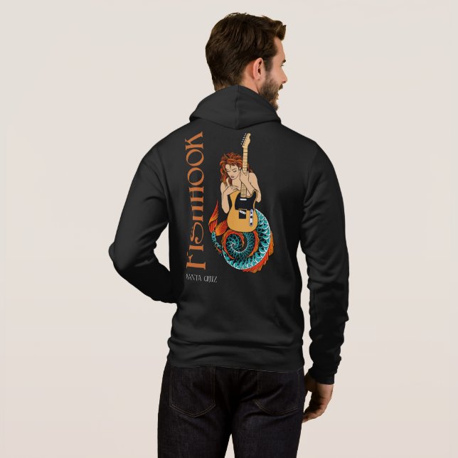 Camiseta Fishhook Hoodie Sereia nas costas (Parte Traseira Completa)
