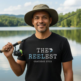 Camiseta Fishing Reelest Grandad Ever Blue Fish Fisherman