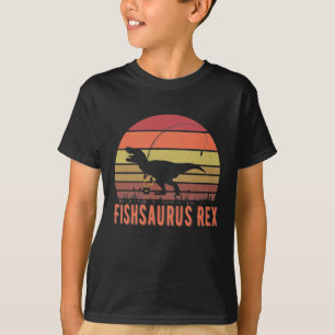 Camiseta Fishsaurus T-Rex Dinossaur - Sobrecarga