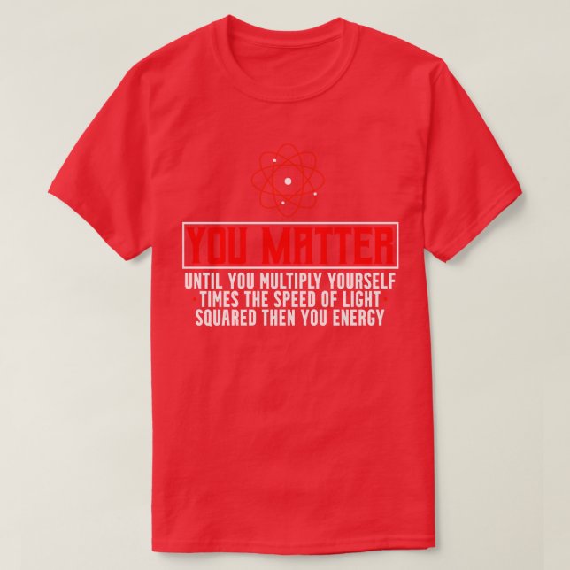 Camiseta Física de Ciência Física (Frente do Design)