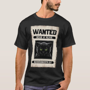 Camiseta Física de Gato de Schrodinger, Morto e Alive