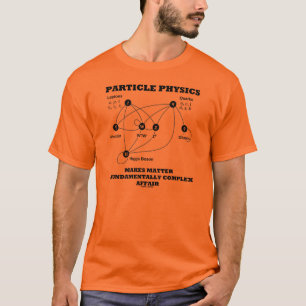 Camiseta Física De Partículas Faz Da Matéria Um Fundamento