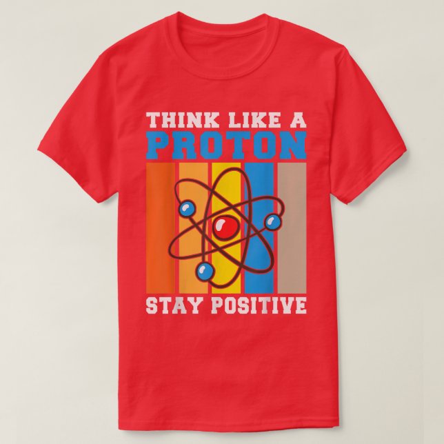 Camiseta Física de Química de Inspiração de Motivação Posit (Frente do Design)