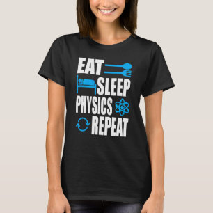 Camiseta Física de Repetição de Física do Sono