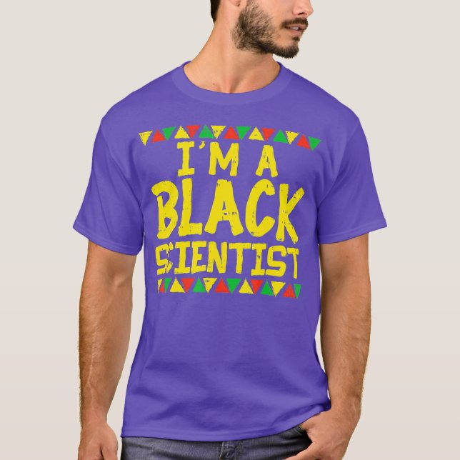 Camiseta Física do Cientista Negro afro-americana (Frente)