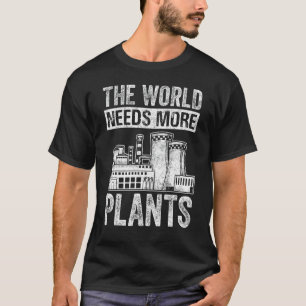 Camiseta Física do mundo precisa de mais usinas de motor nu