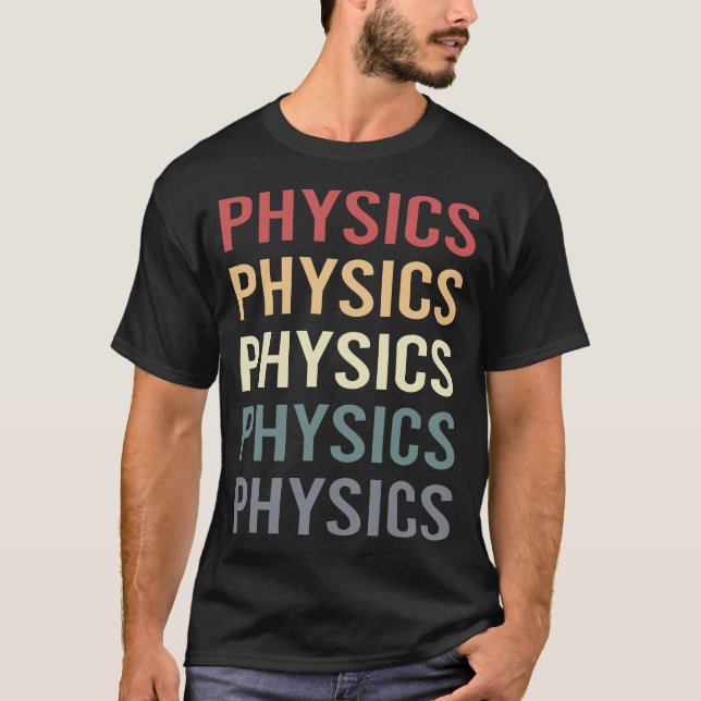 Camiseta Física do Texto Retro (Frente)