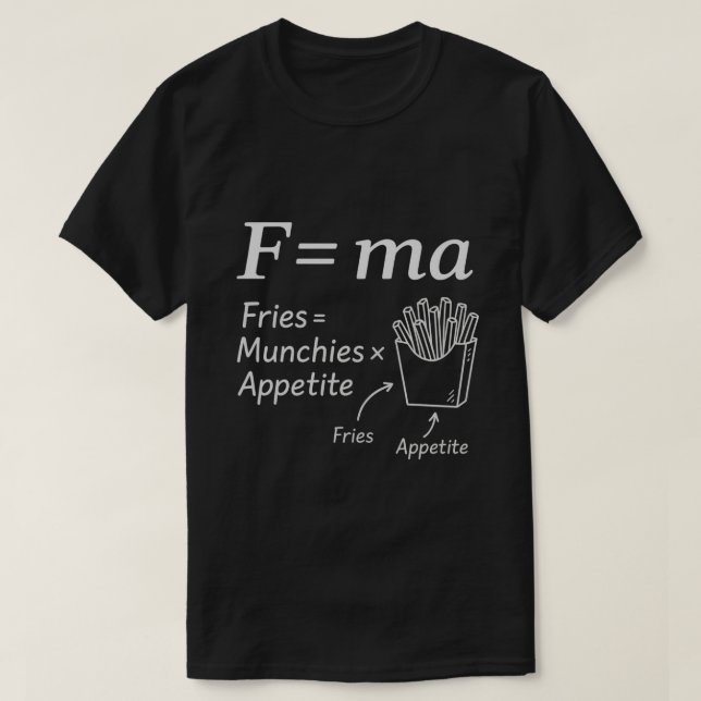 Camiseta Física Engraçada (Frente do Design)