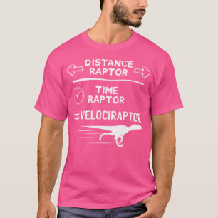 Camiseta Física Engraçada Velociraptor Pun Dinossaur