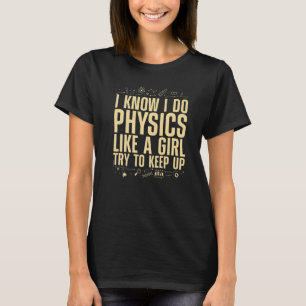 Camiseta Física Legal Para Mulheres Meninas Mecânica Quânti