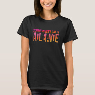 Camiseta Física Quantal Aluno Nerd Morto Vivo Schrödinge
