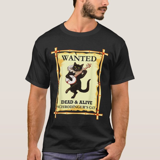 Camiseta Física quântica de Schrodinger (Frente)