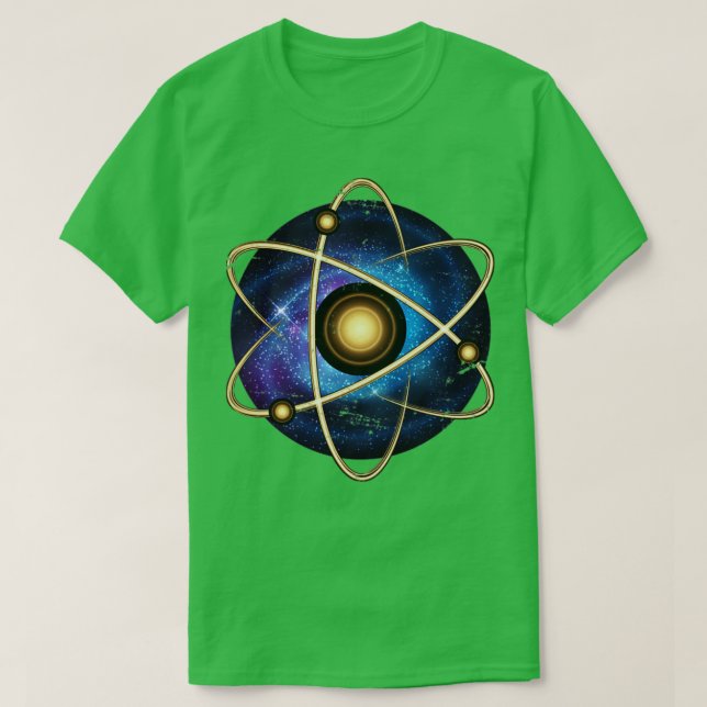 Camiseta Física quântica do Universo Atom (Frente do Design)