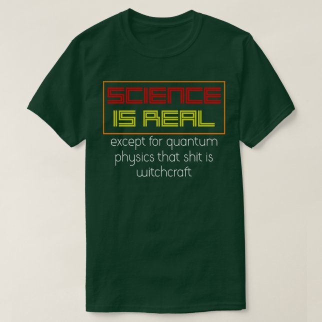 Camiseta Física Quântica Engraçada Dando Física (Frente do Design)