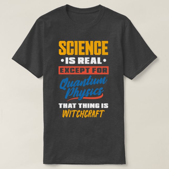 Camiseta Física Quântica Mecânica Quântica Ciência Engraçad (Frente do Design)