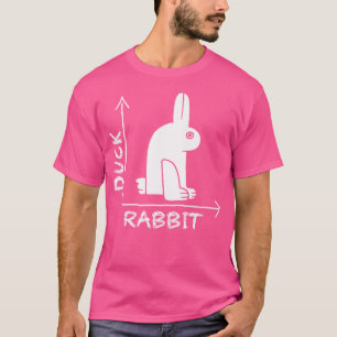 Camiseta Físico de Coelho Pato Ilusão de Wittgenstein Geeki