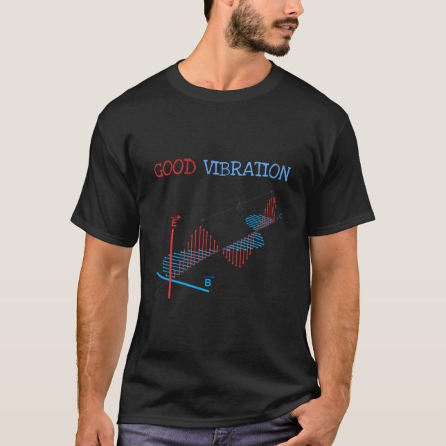 Camiseta Físico de Física de Ondas Eletromagnéticas Good V (Frente)