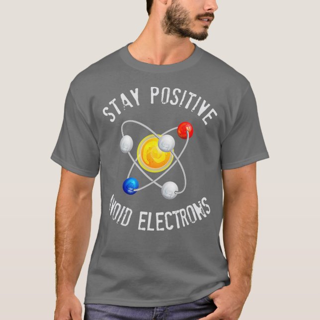 Camiseta Físico Engraçado Presente Ideia Ciência Atom Quant (Frente)