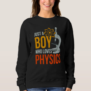 Camiseta Físico Nerd De Ciência Apenas Um Menino Que Ama Fí