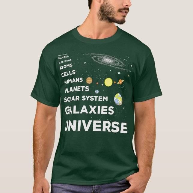 Camiseta Físico Universo Mecânica Quântica Quântica (Frente)