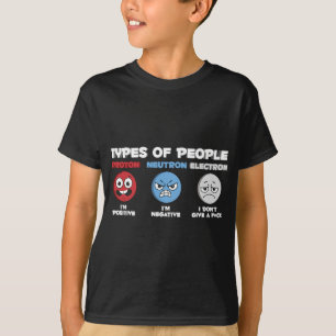 Camiseta Físicos Proton Eletron Neutron - Cientistas Em