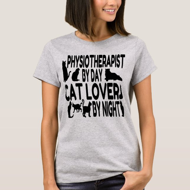 Camiseta Fisioterapeuta do Gato Lover (Frente)