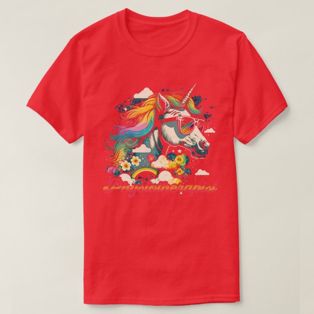 Camiseta Fisioterapeuta do Rainbow Unicorn (Frente do Design)
