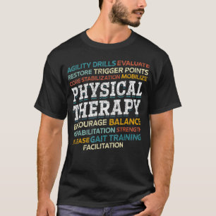 Camiseta Fisioterapia Física Da Terapia Física Pta