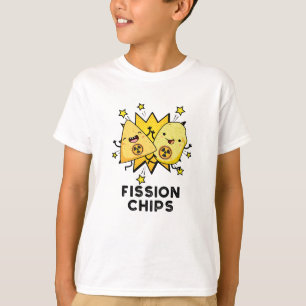 Camiseta Fissão Chips Engraçado Física Comida Pun