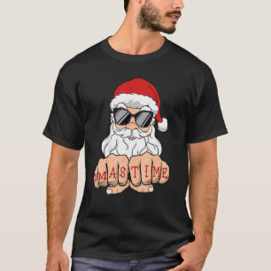 Camiseta Fist Bump Papais noeis Legal Óculos de sol Feliz N