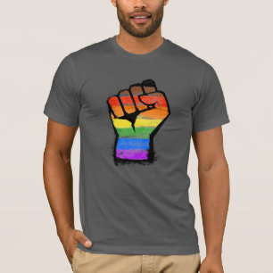 Camiseta Fist do Orgulho Filial LGBTQ POC