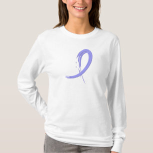 Camiseta Fita A4 da pervinca do cancer de estômago