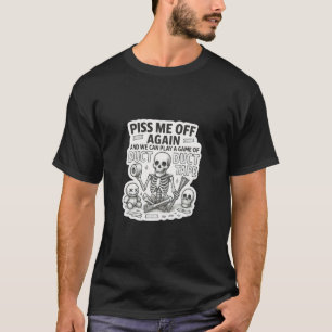 Camiseta Fita adesiva esqueleto engraçado sarcástico Hallow