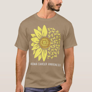 Camiseta Fita Amarela Flor Sunfloral Sensibilização do Canc