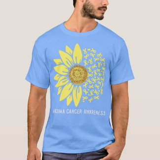 Camiseta Fita Amarela Flor Sunfloral Sensibilização do Canc