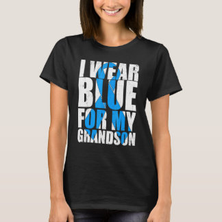 Camiseta Fita Autismo Eu Uso Azul Pelo Meu Neto Autismo A