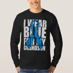 Camiseta Fita Autismo Eu Uso Azul Pelo Meu Neto Autismo A