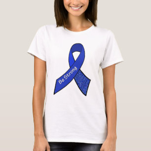 Camiseta Fita azul da consciência ME/CFS do guerreiro fort