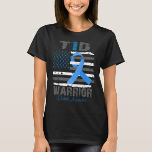 Camiseta Fita Azul de Conscientização do Diabetes Mundial G