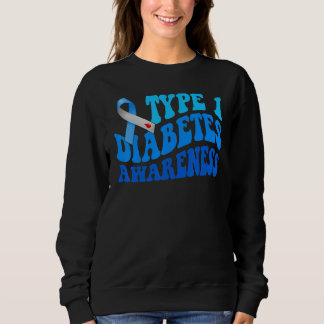 Camiseta Fita Azul de Conscientização do Diabetes Tipo 1 Re