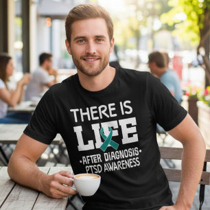 Camiseta Fita Azul de Conscientização do Guerreiro TEPT