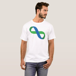 Camiseta Fita azul e verde da infinidade