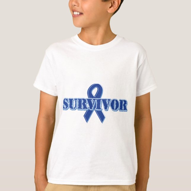 Camiseta Fita azul - sobrevivente (Frente)
