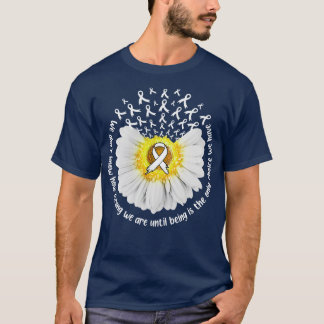 Camiseta Fita Branca De Sensibilização Do Pulmão De Girasso