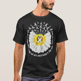Camiseta Fita Branca De Sensibilização Do Pulmão De Girasso