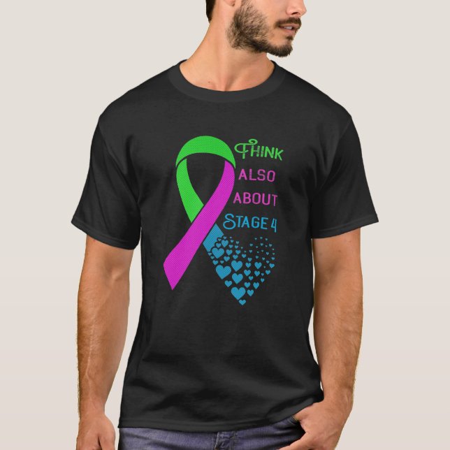 Camiseta Fita Cardíaca Sensibilização Metastática do Cancer (Frente)
